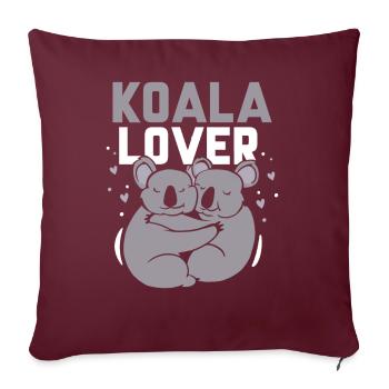 Koala Lover Koalas Animal Koala Bear Sweet - Housse de coussin décorative 45 x 45 cm - bordeaux - Devant