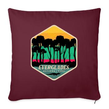 Everglades Wetlands Florida Alli National Park - Housse de coussin décorative 45 x 45 cm - bordeaux - Devant