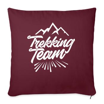 Trekking Équipe Randonneurs Randonnée Randonnée - Housse de coussin décorative 45 x 45 cm - bordeaux - Devant
