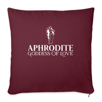 Aphrodite Mythologie grecque Dieu grec - Housse de coussin décorative 45 x 45 cm - bordeaux - Devant