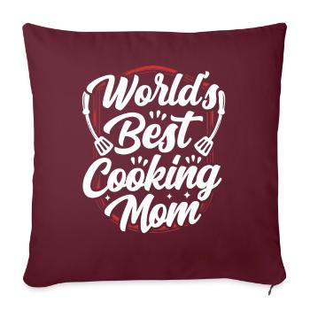 Beste Kochende Mutter Der Welt Koch Mama Kochen - Sofakissenbezug 45 x 45 cm - Burgunderrot - Vorne