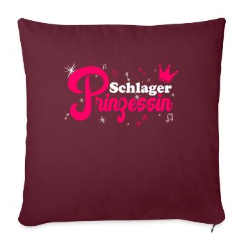 Schlager Princesse SchlagerRobe de fête Sexy - Housse de coussin décorative 45 x 45 cm - bordeaux - Devant