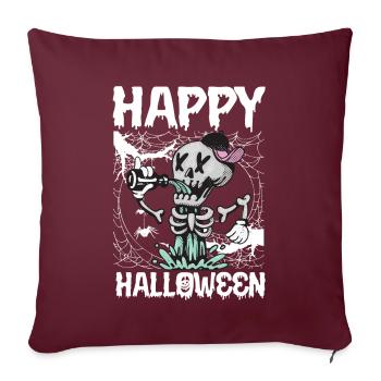 Halloween Costume Pumpkin Attack Cauchemar - Housse de coussin décorative 45 x 45 cm - bordeaux - Devant