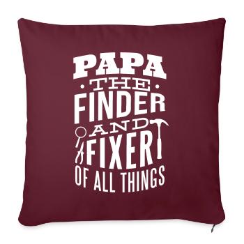 Mr Fix It Funny Dad Outils de fête des pères - Housse de coussin décorative 45 x 45 cm - bordeaux - Devant