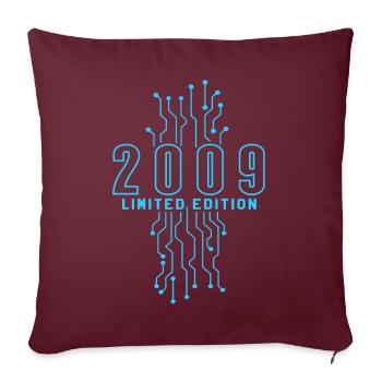 Birthday 2009 Gaming Limited Edition Gamer - Sofa pillowcase 17,3'' x 17,3'' (45 x 45 cm) - burgundy - Front
