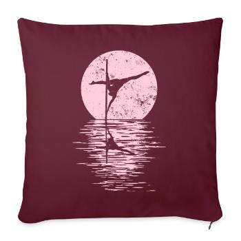 Pole Dance Dancer, Pole Dance, Pole Dancing - Housse de coussin décorative 45 x 45 cm - bordeaux - Devant
