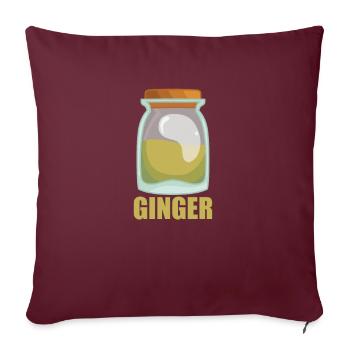 Ginger Spice Goût Cuisine - Housse de coussin décorative 45 x 45 cm - bordeaux - Devant