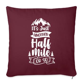Ce n’est qu’un autre demi-mile ou plus - Housse de coussin décorative 45 x 45 cm - bordeaux - Devant