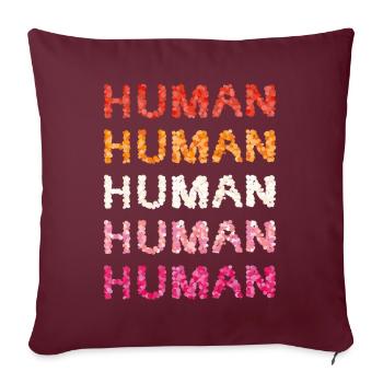 lesbiennes lesbiennes lesbiennes gays de même sexe - Housse de coussin décorative 45 x 45 cm - bordeaux - Devant