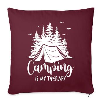 Camping Therapie Shenandoah National Park Souvenir - Sofakissenbezug 45 x 45 cm - Burgunderrot - Vorne