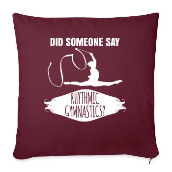 Gymnastique Gymnastique rythmique - Housse de coussin décorative 45 x 45 cm - bordeaux - Devant