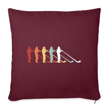 Musikinstrument Alphorn Schweizer Musikant Schweiz - Sofakissenbezug 45 x 45 cm - Burgunderrot - Vorne