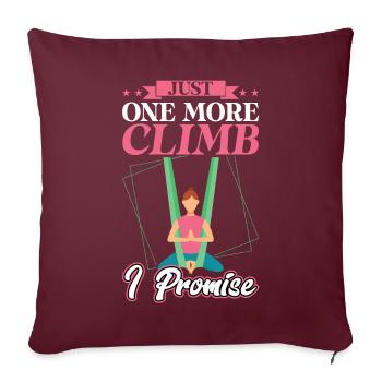 Encore une ascension - Aerialist - Housse de coussin décorative 45 x 45 cm - bordeaux - Devant