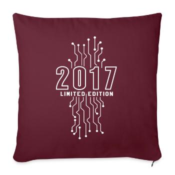 Anniversaire 2017 Gaming Limited Edition Gamer - Housse de coussin décorative 45 x 45 cm - bordeaux - Devant