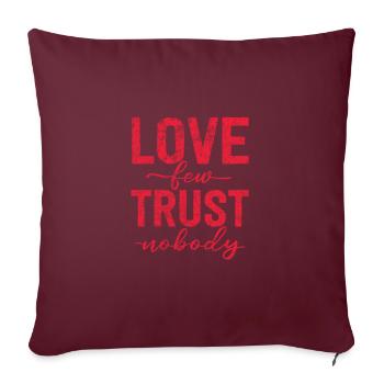 Hip-hop - Housse de coussin décorative 45 x 45 cm - bordeaux - Devant