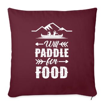 Paddeln Für Essen Kajakfahren Hobby Kayak Kajak - Sofakissenbezug 45 x 45 cm - Burgunderrot - Vorne