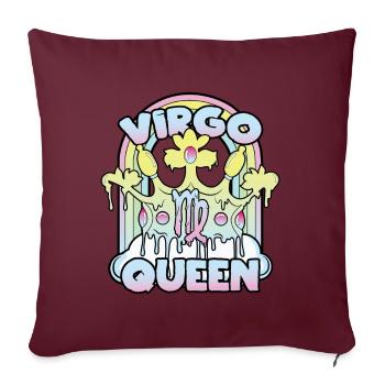 Vierge Reine - Housse de coussin décorative 45 x 45 cm - bordeaux - Devant