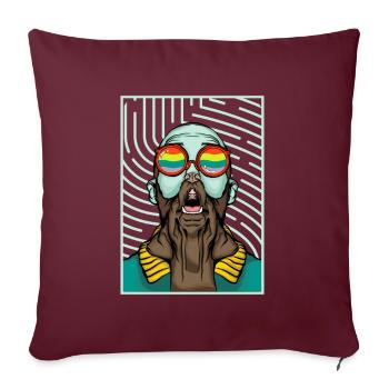 Gay pride - Sofakissenbezug 45 x 45 cm - Burgunderrot - Vorne