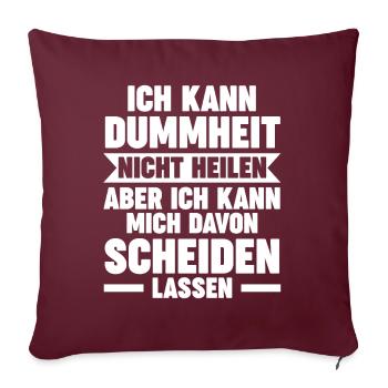 Scheidungsparty Geschieden Scheidung - Sofakissenbezug 45 x 45 cm - Burgunderrot - Vorne