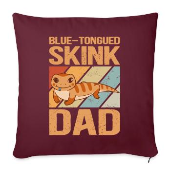 Scinque de la fièvre catarrhale du mouton | Cadeau de papa Scinque à langue bleue - Housse de coussin décorative 45 x 45 cm - bordeaux - Devant