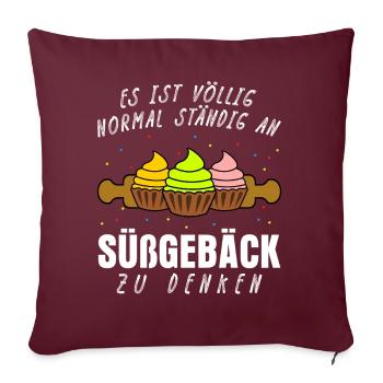 Konditor Cupcakes Backen Konditorei - Sofakissenbezug 45 x 45 cm - Burgunderrot - Vorne