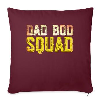Dad Bod Squad - Sofakissenbezug 45 x 45 cm - Burgunderrot - Vorne