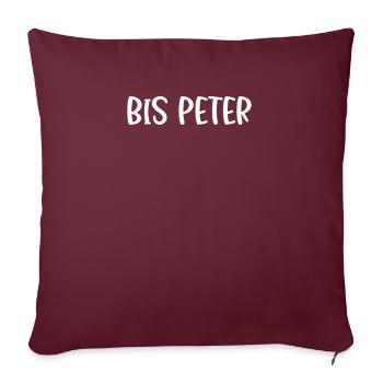 Bis Peter - Sofakissenbezug 45 x 45 cm - Burgunderrot - Vorne