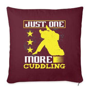 Jiu Jitsu Juste un Jujutsu MMA câlin de plus - Housse de coussin décorative 45 x 45 cm - bordeaux - Devant