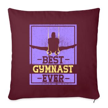 Meilleur gymnaste de tous les temps Gymnaste Gymnastique - Housse de coussin décorative 45 x 45 cm - bordeaux - Devant