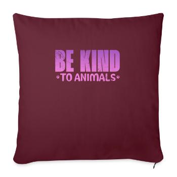 Animal Rescue Animal Rights Animal Love Pet Gift - Housse de coussin décorative 45 x 45 cm - bordeaux - Devant