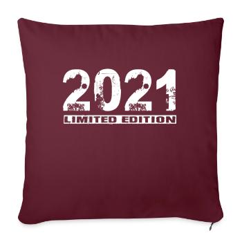 Édition limitée 2021 - Housse de coussin décorative 45 x 45 cm - bordeaux - Devant