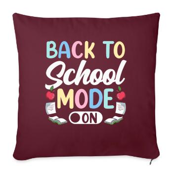 Mode retour à l’école Un enseignant de retour à l’école - Housse de coussin décorative 45 x 45 cm - bordeaux - Devant