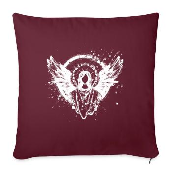 Épopée de l’ange au-delà de la mort Résurrection Jésus Dieu - Housse de coussin décorative 45 x 45 cm - bordeaux - Devant