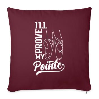 Je vais prouver mon passe-temps punchline - Housse de coussin décorative 45 x 45 cm - bordeaux - Devant