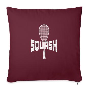 Courge - Housse de coussin décorative 45 x 45 cm - bordeaux - Devant