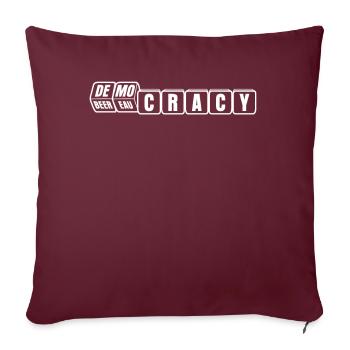 Boire de la bière au bureau Alcool - Housse de coussin décorative 45 x 45 cm - bordeaux - Devant