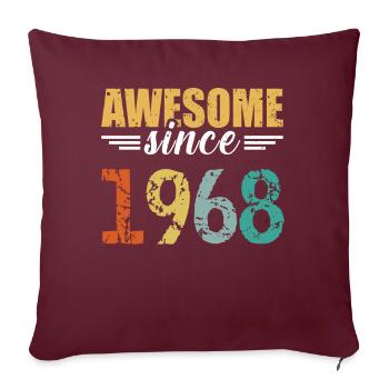 Légendaire depuis 1968 - tout simplement génial! - Housse de coussin décorative 45 x 45 cm - bordeaux - Devant