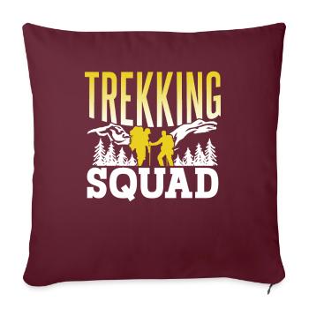 Trekking Team Randonneurs Randonneurs Randonnée - Housse de coussin décorative 45 x 45 cm - bordeaux - Devant