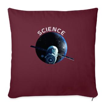 Je crois en la science pour - Housse de coussin décorative 45 x 45 cm - bordeaux - Devant