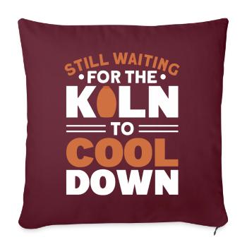 Poterie Töpfern Töpfer Töpferei - Housse de coussin décorative 45 x 45 cm - bordeaux - Devant