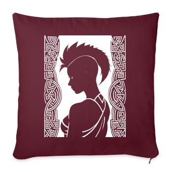 Invoquez la nonne d’horreur surnaturelle captivante, S - Housse de coussin décorative 45 x 45 cm - bordeaux - Devant