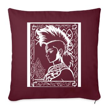 Osez défier les conventions Horror Nun, Occulte et S - Housse de coussin décorative 45 x 45 cm - bordeaux - Devant