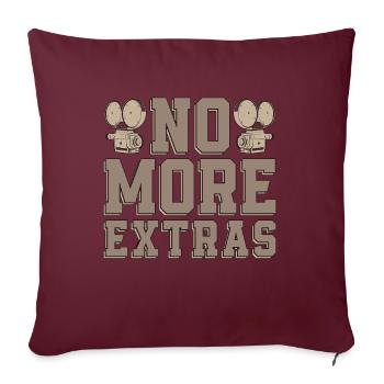 Réalisation de films No More Extras Cinéaste Cinéaste - Housse de coussin décorative 45 x 45 cm - bordeaux - Devant
