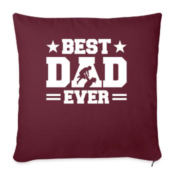 Meilleur père de tous les temps - Housse de coussin décorative 45 x 45 cm - bordeaux - Devant