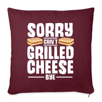 Love Grilled Cheese Men Women - Sofakissenbezug 45 x 45 cm - Burgunderrot - Vorne
