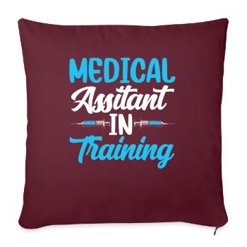 Medizinischer Assistent In Ausbildung Assistenz - Sofakissenbezug 45 x 45 cm - Burgunderrot - Vorne