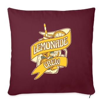 Lemonade Crew Lemonade Vendeur Limonade - Housse de coussin décorative 45 x 45 cm - bordeaux - Devant