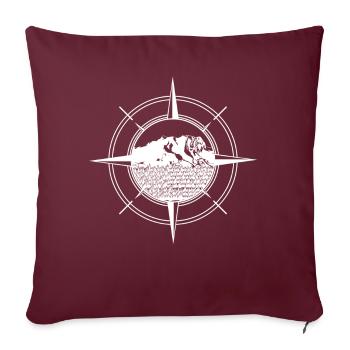 Zugspitze Randonnée Randonnée Alpinisme - Housse de coussin décorative 45 x 45 cm - bordeaux - Devant