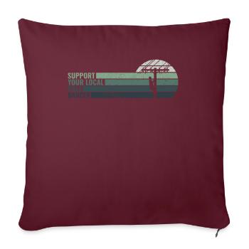 Soutenez votre pole dancer local - - Housse de coussin décorative 45 x 45 cm - bordeaux - Devant