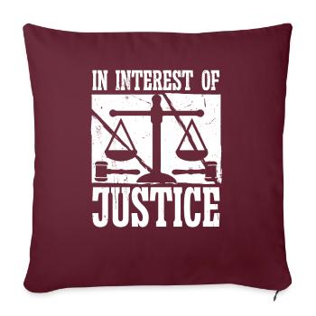 Avocat dans l’intérêt de la justice Avocat Avocat - Housse de coussin décorative 45 x 45 cm - bordeaux - Devant